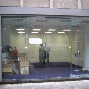 shop front door repair La Ca